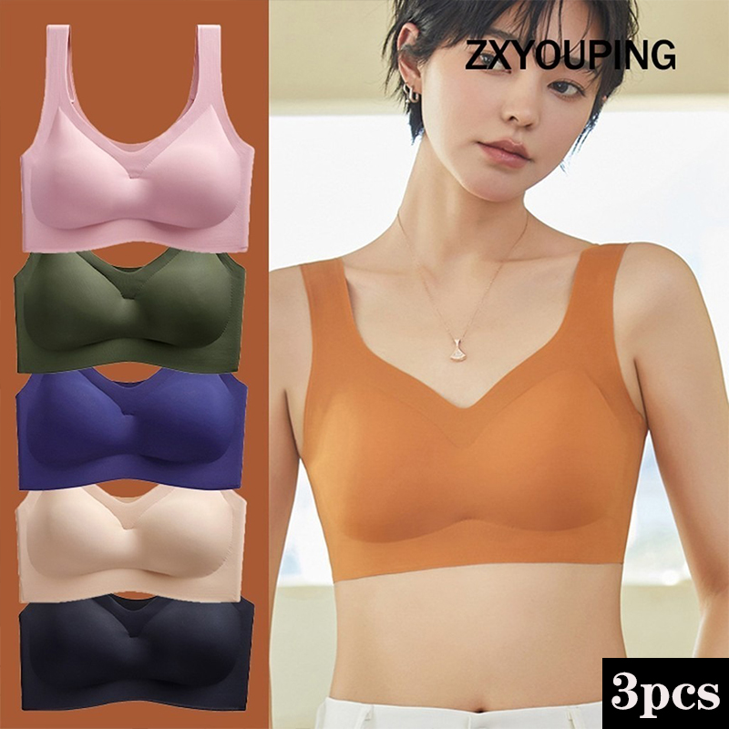 Wirefree Bra Comfort - 3 adet seksi spor sutyen dikişsiz