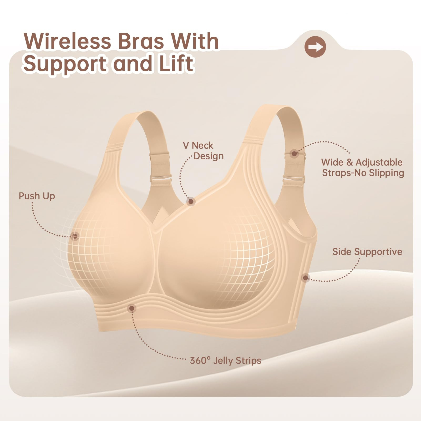 Büyük Beden Kadınlar İçin Bale - Underwire Bra Padded incelemesi ve fiyatı