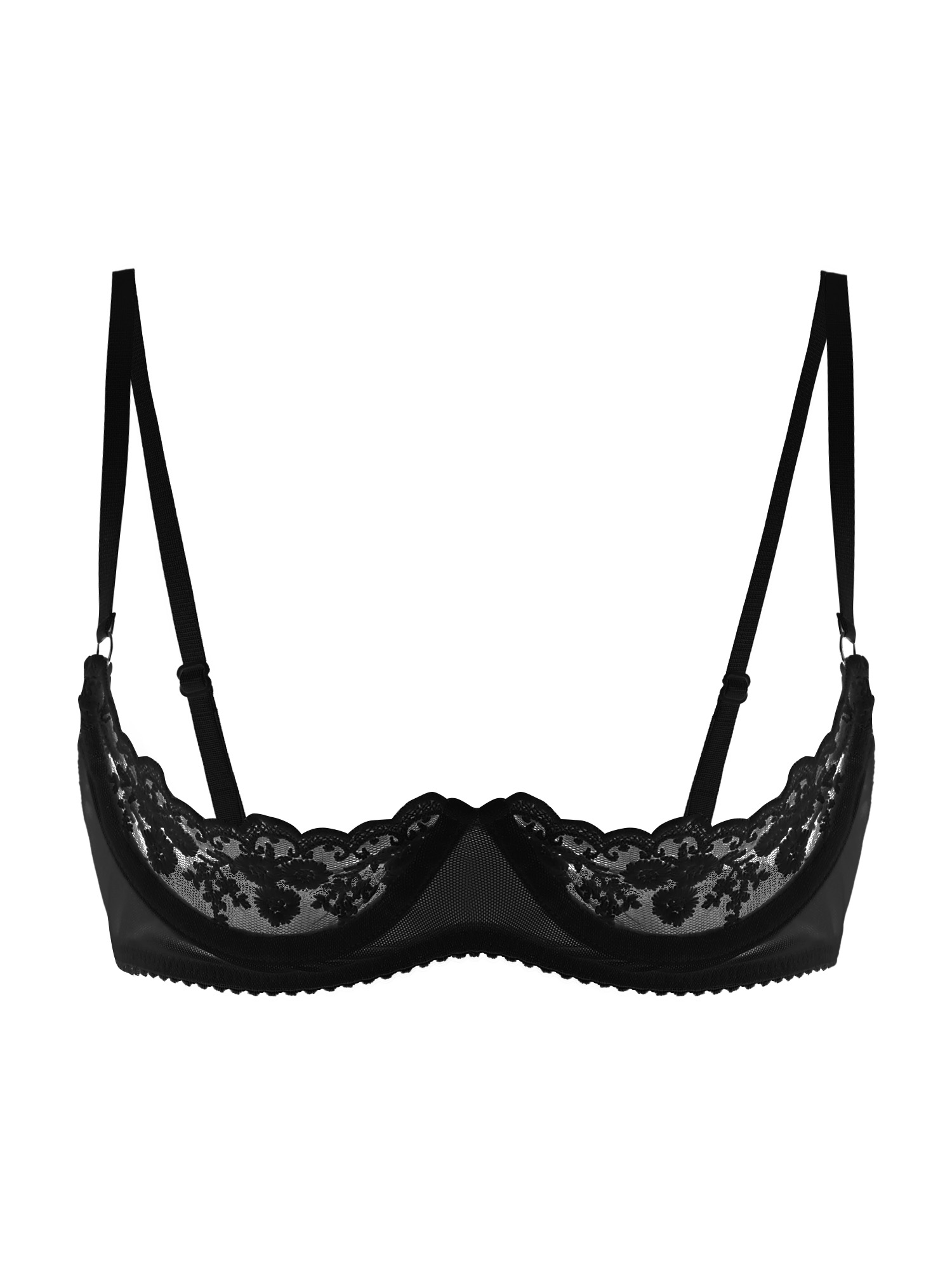 Kadınlar için Seksi Açık Kuplu - Sheer Mesh Bra incelemesi ve fiyatı