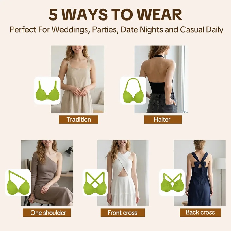 HSIA Seraphina 5 Yönlü Çok Ama - Sheer Mesh Bra incelemesi ve fiyatı